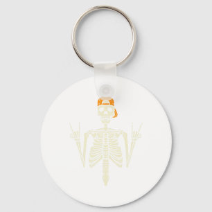 Llavero Rocker Skeleton Cap Skater Guay Halloween Punk Roc