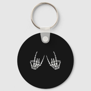 Llavero Rockero Skeleton Hand Rock On Costume Fun Hallowee