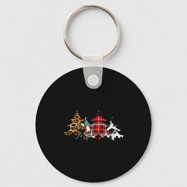 Llavero Rocking Around The Christmas Tree Buffalo Plaid Ch (Anverso)