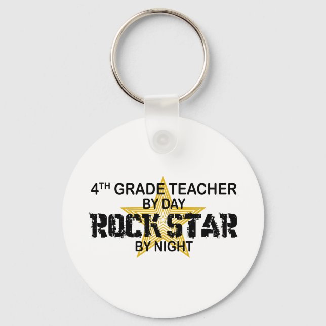 Llavero Rockstar de noche - 4º grado (Anverso)