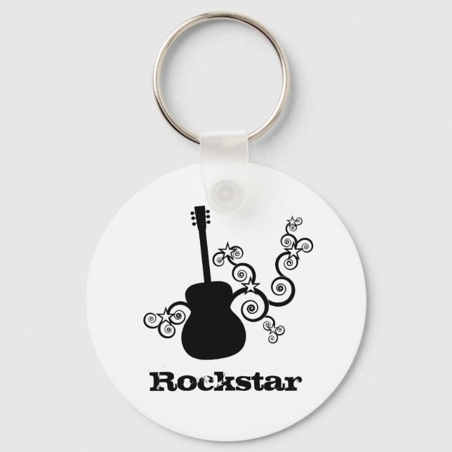 Llavero Rockstar Guitar Keychain (Anverso)