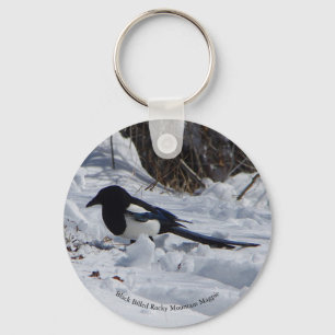 Llavero Rocky Mountain Magpie button key chain