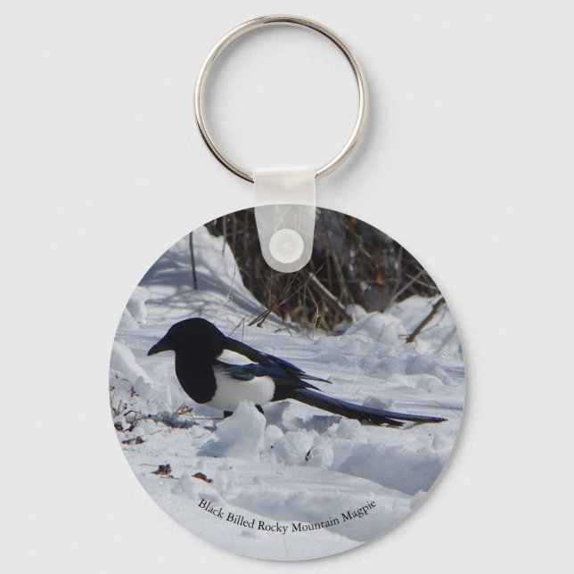 Llavero Rocky Mountain Magpie button key chain (Anverso)