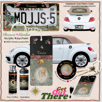 Llavero Rococo Garden Acrylic Keychain