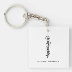 Llavero Rod de Asclepius