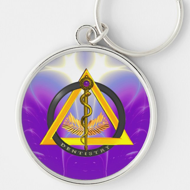 LLAVERO ROD OF ASCLEPIUS DENTIST DENTISTRY (Frente)