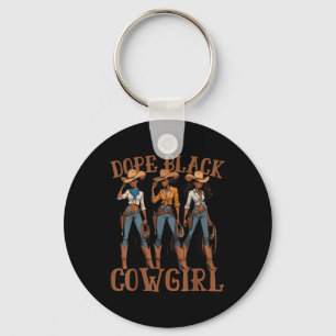 Llavero Rodeo Melanin Black Cowgirl Western Country
