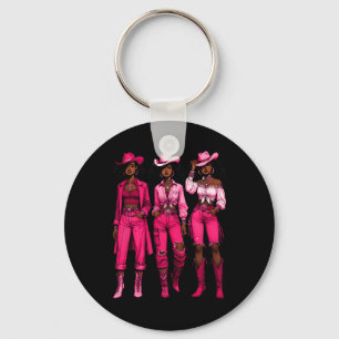 Llavero Rodeo occidental de vaca Melanin Junetdecin negro
