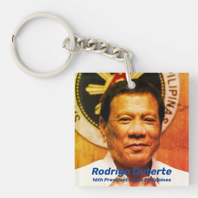 Llavero Rodrigo Duterte, 16° presidente de Filipinas (Frente)