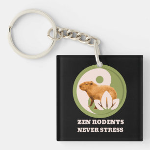 Llavero Roedores Zen Nunca Estrés Humor de Capybara