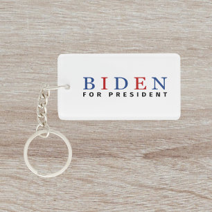 Llavero Rojo azul moderno Joe Biden para presidente