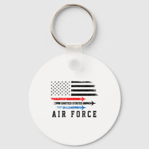 Llavero Rojo Blanco Azul Fuerza Aérea Sobrevolar Orgulloso