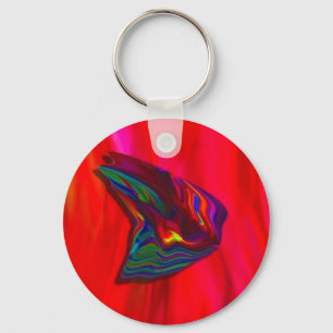 Llavero rojo de la mariposa