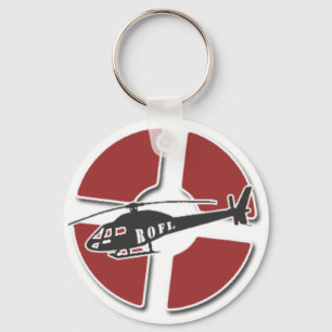 Llavero rojo del helicóptero