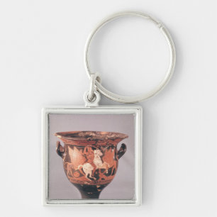 Llavero Rojo-figura krater que representa los Amazonas y