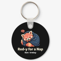 Rojo Listo Para Una Siesta Panda Rojo Dormilón Kaw
