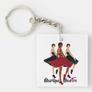 Llavero rojo Marilyn MonFRO AFRoCA Afro África Mujer negra