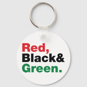 Llavero Rojo, Negro y Verde.