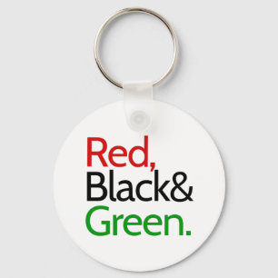 Llavero Rojo, Negro y Verde-Americano Africano
