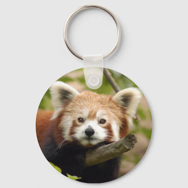 Llavero rojo-panda-007 (Anverso)