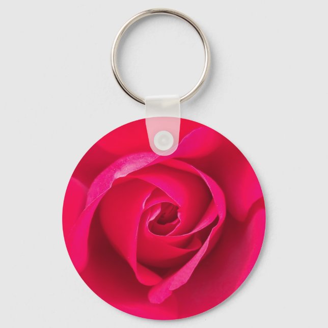 Llavero Rojo Romántico Rosa Rosada v2 (Anverso)