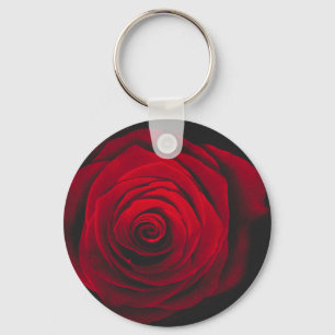 Llavero Rojo rosa sobre el efecto vintage de fondo negro