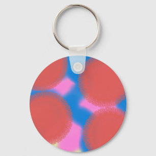Llavero rojo rosa y azul 56789 arte abstracto