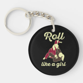 Llavero Roll Like a Chica brasileño Jiu Jitsu BJJ