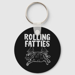 Llavero Rolling Fatties Cat Funny Gratius Kitten Hombres M
