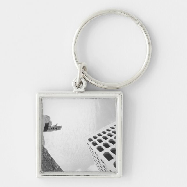 Llavero Roma Italia, EUR Palazzo del Lavoro 2 (Frente)