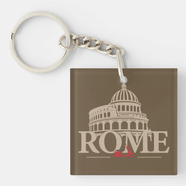 Llavero Roma Italia Europa (Frente)