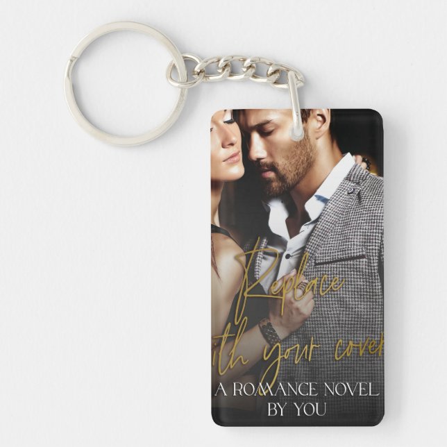 Llavero Romance Book Cover & Quote Author Swag (Frente)
