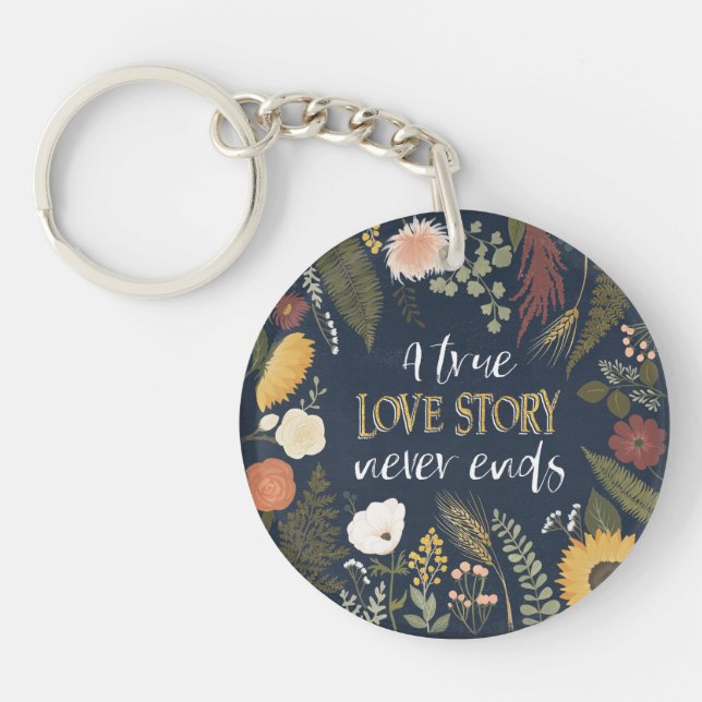 Llavero Romance V el | del otoño que Love Story verdadero (Frente)