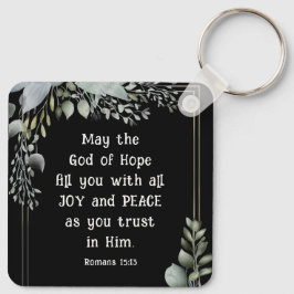 Llavero Romanos 15:13 Dios de Esperanza te llena de alegrí