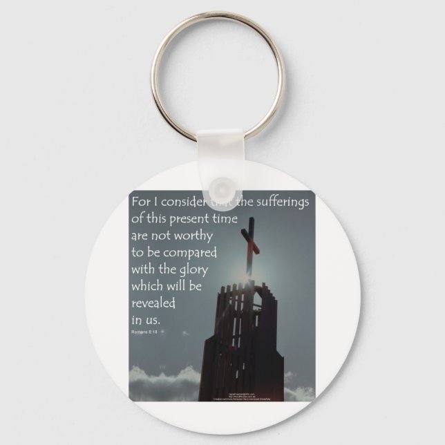 Llavero Romanos 8:18 Gloria por revelar (Anverso)