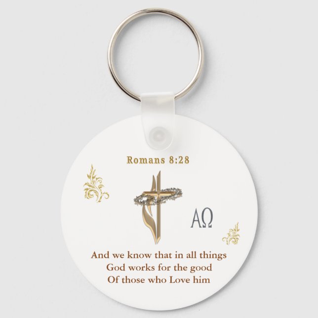 Llavero Romanos 8:28 (Anverso)