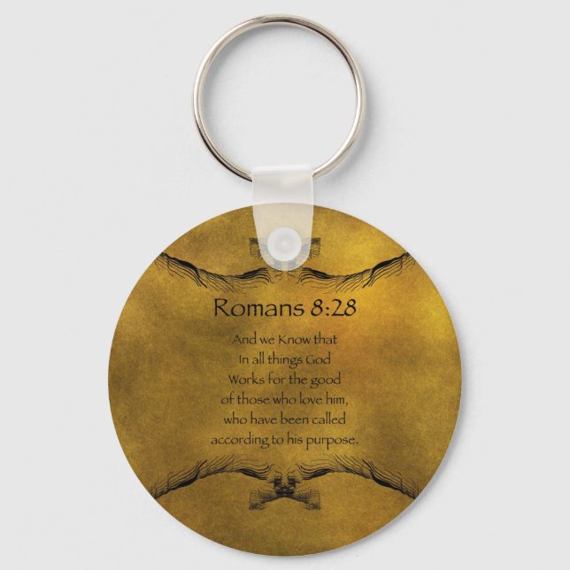 Llavero Romanos 8:28 (Anverso)