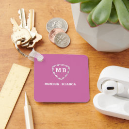 Llavero Romantic Custom initials monogram anniversary