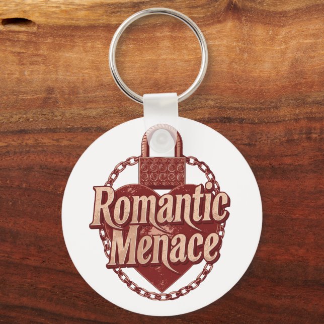 Llavero "Romantic Menace" with Edgy Heart Lock (Anverso)