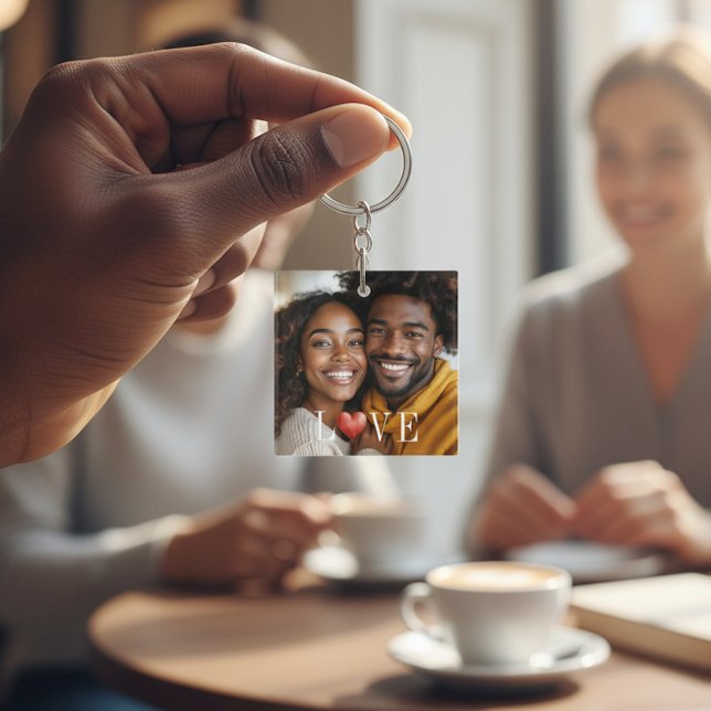 Llavero Romantic Photo LOVE Heart White Accessory (Subido por el creador)