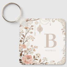 Romantic Watercolor Floral Filigree Design