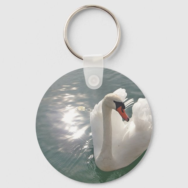 Llavero Romantischer weisser Schwan (Anverso)
