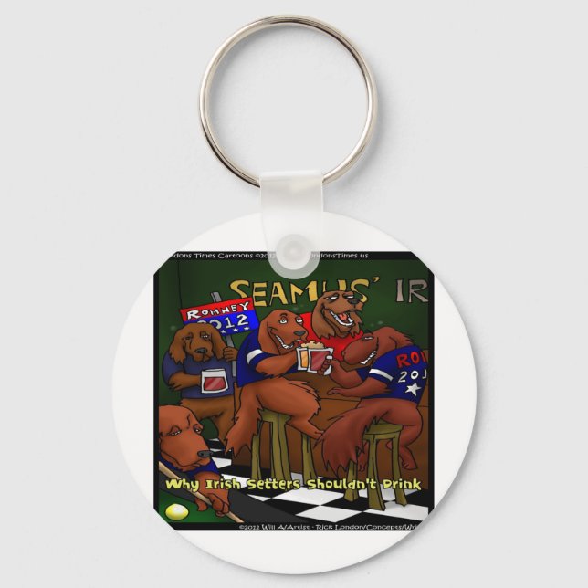 Llavero Romney's Irish Setters Funny Key Chain (Anverso)