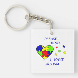Llavero Rompecabezas de aceptación del autismo Día de conc