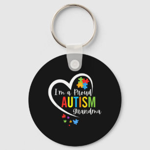 Llavero Rompecabezas de Conciencia del Autismo Corazón de