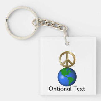 Llavero Rompecabezas del estilo del Rebus Peace on Earth