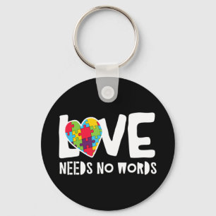 Llavero Rompecabezas y corazón de la conciencia del autism