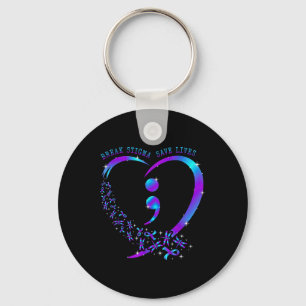 Llavero Romper El Estigma Salva Vidas El Semicolón Del Cor