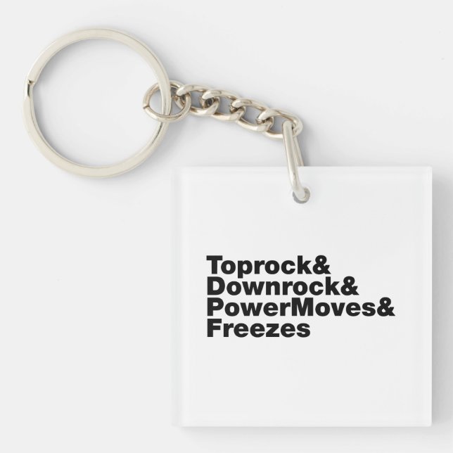 Llavero Rompiendo movimientos (breakdance) (Frente)