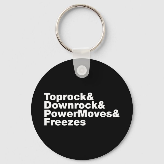 Llavero Rompiendo movimientos (breakdance) (Anverso)